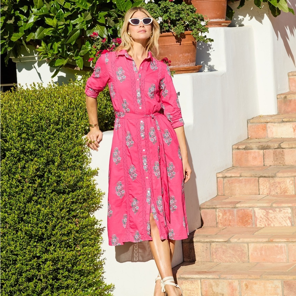 Printfresh Meredith Dress in Bouquet Blossoms - Picture 2 of 8